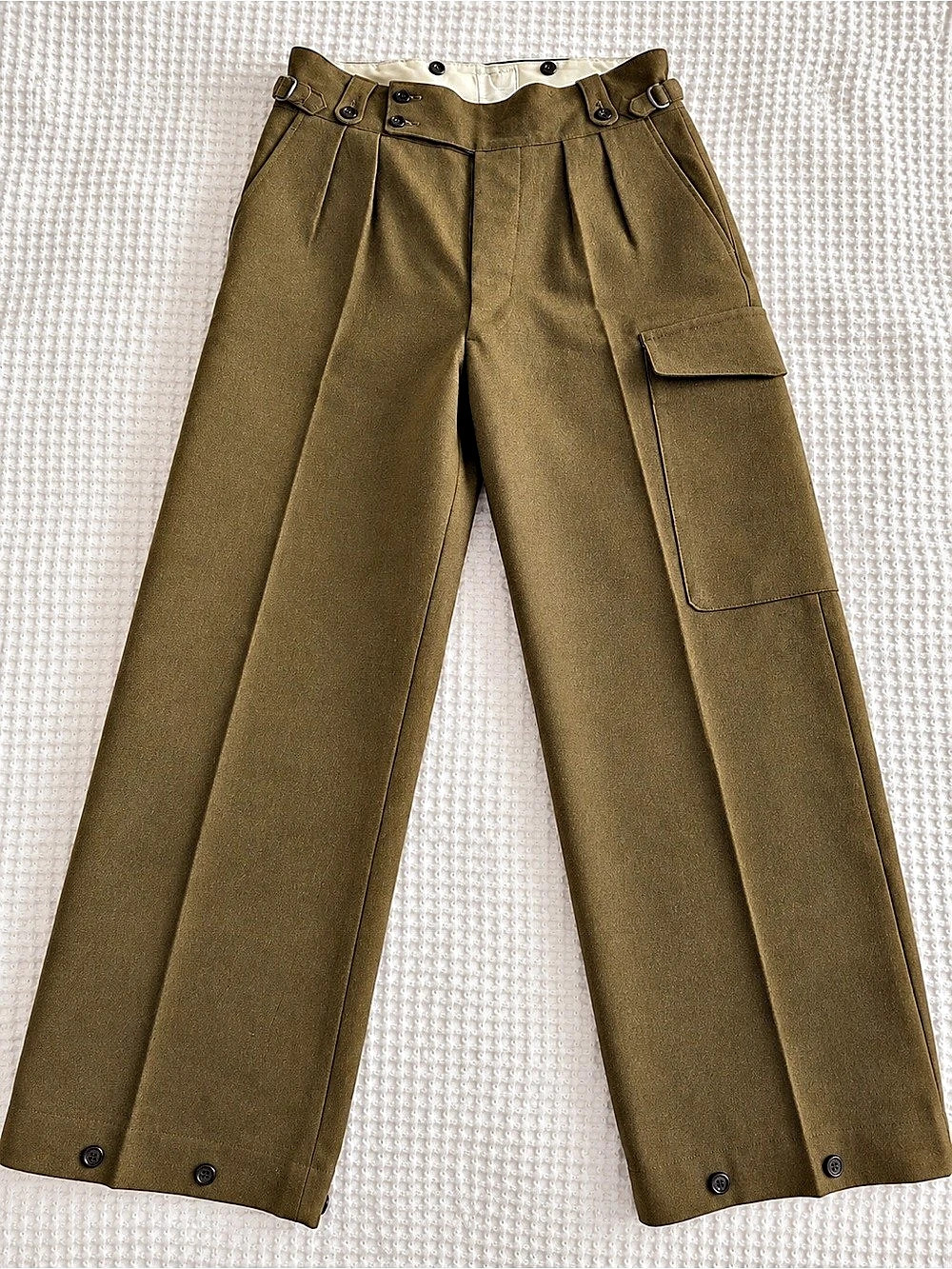 J.C. Rowsell & Co Wide Leg Cargo Pants in Brown